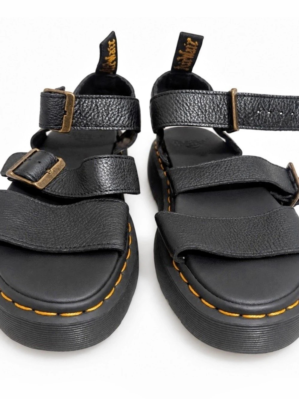 Dr. Martens Voss Quad Platform Sandals Black